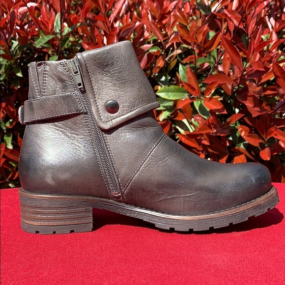 Jafa 492 Graphite Cuffed Ankle Boots Size 38 - Picture 2 of 10